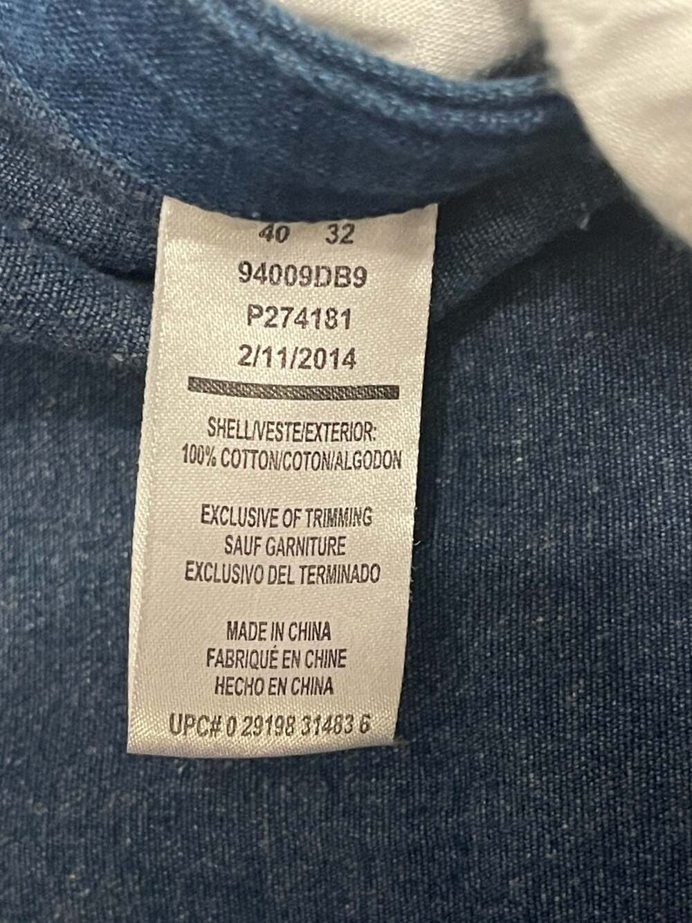 Big Smith Men's Denim Bib Overalls Size 40 - Picture 4 of 6